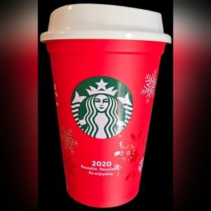 Japan 8 oz Starbucks Red Holiday Reusable Cup